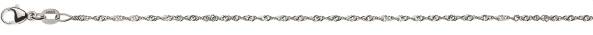 Chaîne Singapour, or blanc 375/9 ct., env. 1.5 mm