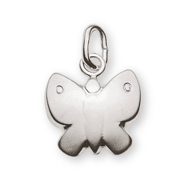 Pendentif papillon or blanc 750/18 ct.