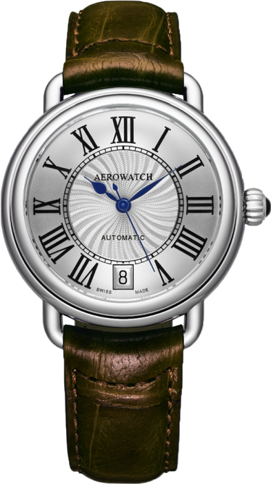 Aerowatch 1942 Lady Elegance Automatic cuir brun