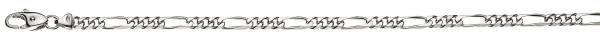 Bracelet Figaro or blanc 750/18 ct. env. 4,0mm