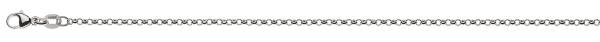 Chaîne Jaseron, or blanc 750/18 ct., env. 2.0 mm
