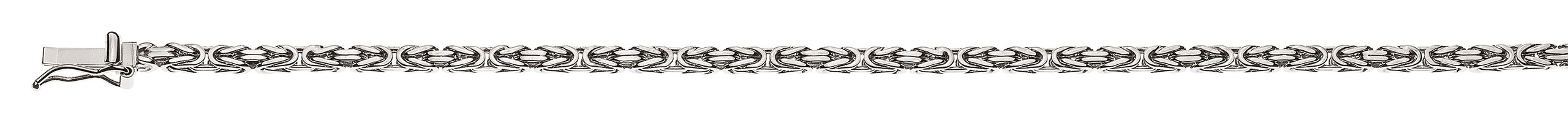 Chaîne royale, or gris 750, env. 2.5 mm