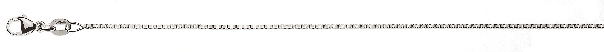 Venezianische Diamantkette, Weißgold 750/18 ct, ca. 0,9 mm