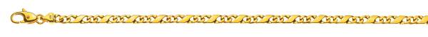 Collier Carrera, poli, or jaune 375/9 ct., env. 4,0 mm