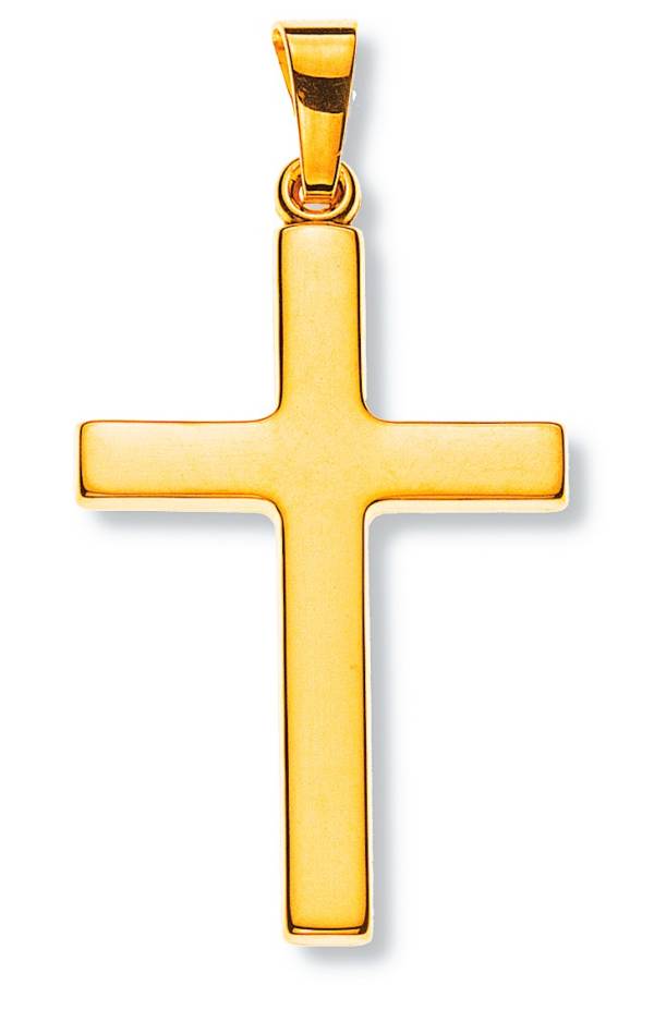 Croix, or jaune 750/ 18 ct., 24x16mm