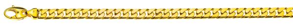 Bracelet gourmette limƩe or jaune 750/18 ct. env. 7.0 mm