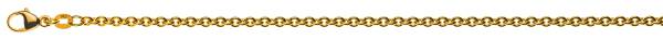 Chaîne Forçat ronde or jaune 750/18 ct. env. 3.1 mm