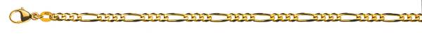 Chaîne Figaro, or jaune 750/18 ct., env. 3.4 mm