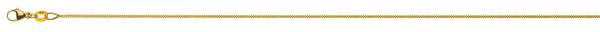 Chaîne Gourmette limée, or jaune 750/18 ct., env. 1.0 mm
