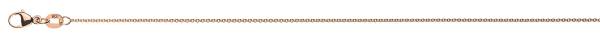 Chaîne Forçat ronde or rose 750/18 ct. env. 1.1 mm