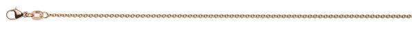 Chaîne Forçat ronde or rose 750/18 ct. env. 1.7 mm
