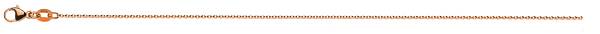 Chaîne Forçat ronde or rose 750/18ct. env. 1.2 mm