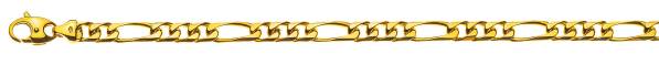 Figaro bracelet 8 fois diamanté or jaune 750/18 ct. env. 6,0mm