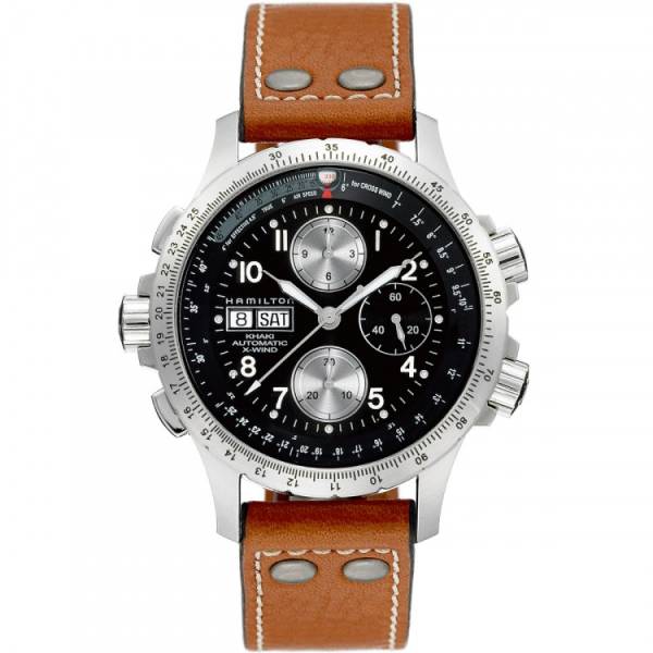 Hamilton Khaki Aviation X-Wind Auto Chrono Black & Silver Automatique | 44mm