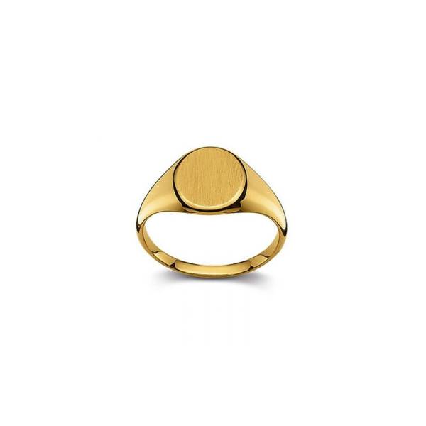 Chevalière or jaune 750/18 ct. 12 x 10 mm