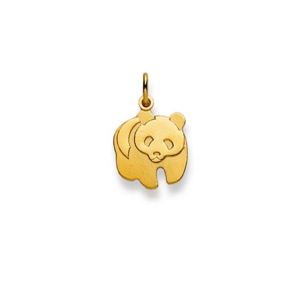 Pendentif, Panda, or jaune 750/ 18 ct., 13x13mm