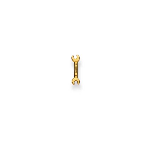 Clou d’oreille, Clé à vis, or jaune 750/ 18 ct.