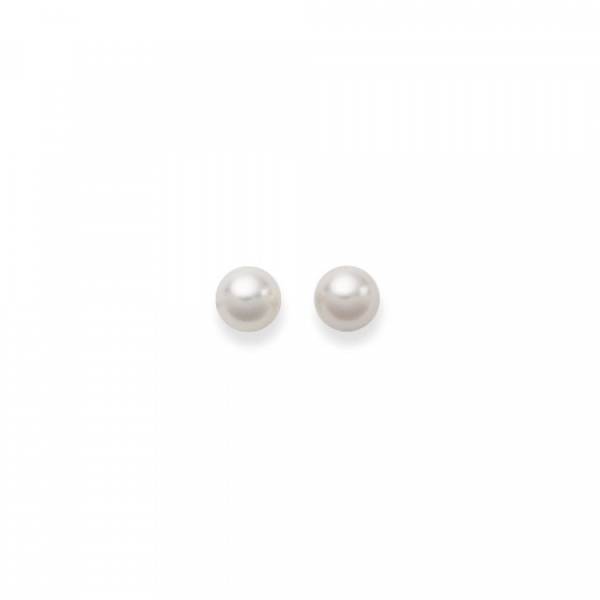 Ohrstecker, Akoya-Perlen 5 - 5,5 mm, Gelbgold 750/ 18 ct.