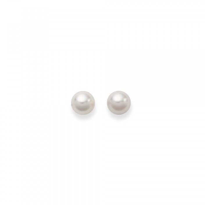 Ohrstecker, Akoya-Perlen 6-6,5 mm, Gelbgold 750/ 18 ct.