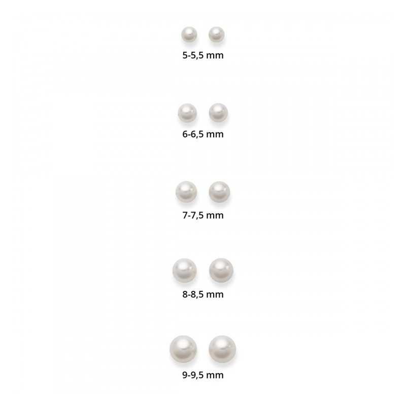 Ohrstecker, Akoya-Perlen, 9- 9,5 mm, Weißgold 750/ 18 ct.