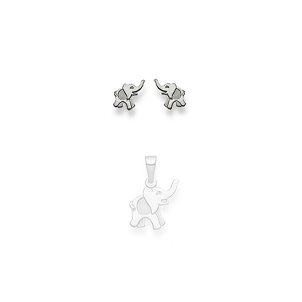 Clous d’oreilles Éléphant, or 750