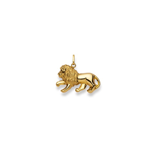 Pendentif Lion or jaune 750/18 ct.