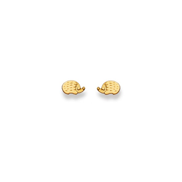 Clous d'oreilles, Hérisson, or jaune 750/ 18 ct.