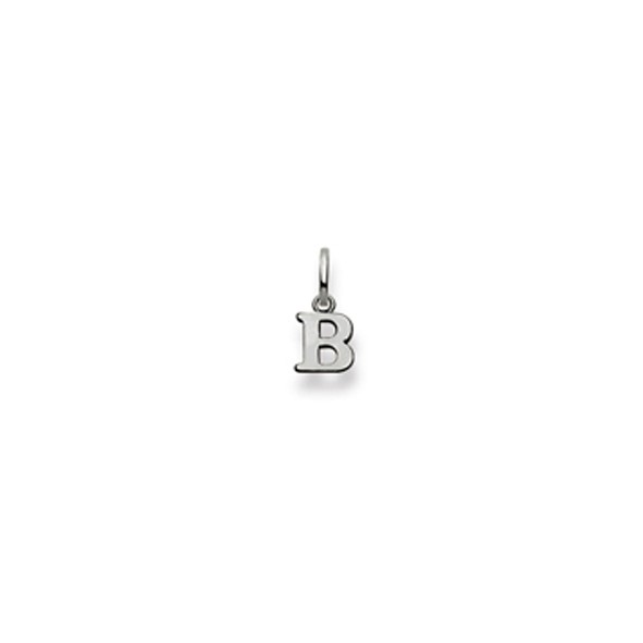 Pendentif Lettre B or blanc 750/18 ct.