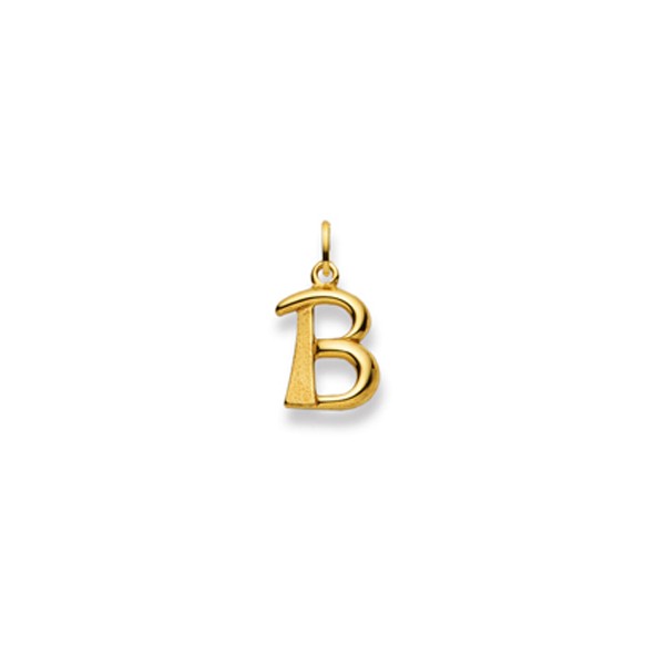 Pendentif Lettre B or jaune 750/18 ct.