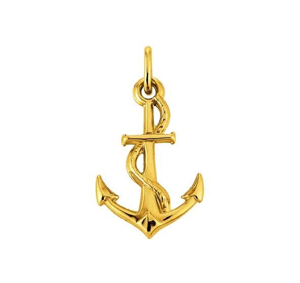 Pendentif, Ancre, or jaune 750/ 18 ct.