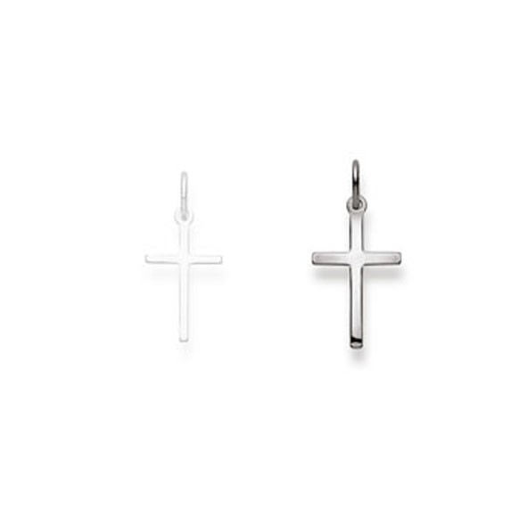 Kreuzanhänger aus Weißgold 750/18 ct.
