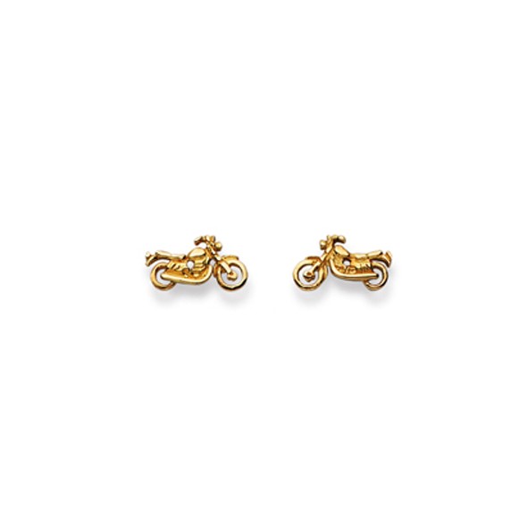 Clous d’oreilles, Moto, or jaune 750/ 18 ct.