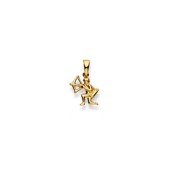 Pendentif 750/18 ct. or jaune, Signe du zodiaque Sagittaire