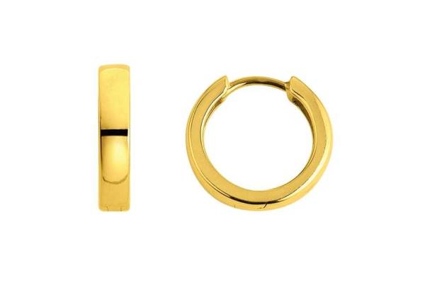 Creolen mit Scharnier aus Gelbgold 750/18 ct.