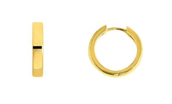 Creolen mit Scharnier aus Gelbgold 750/18 ct.