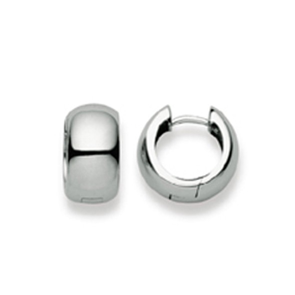 Creolen mit Scharnier aus Weißgold 750/18 ct.