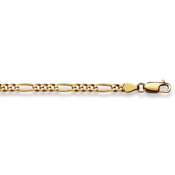 Collier Figaro or jaune 585/14 ct., 3.6 mm