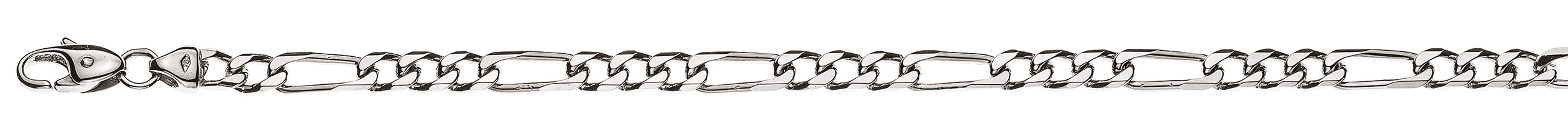Figaro Armband Weißgold 750/18 Kt. ca. 4,5 mm