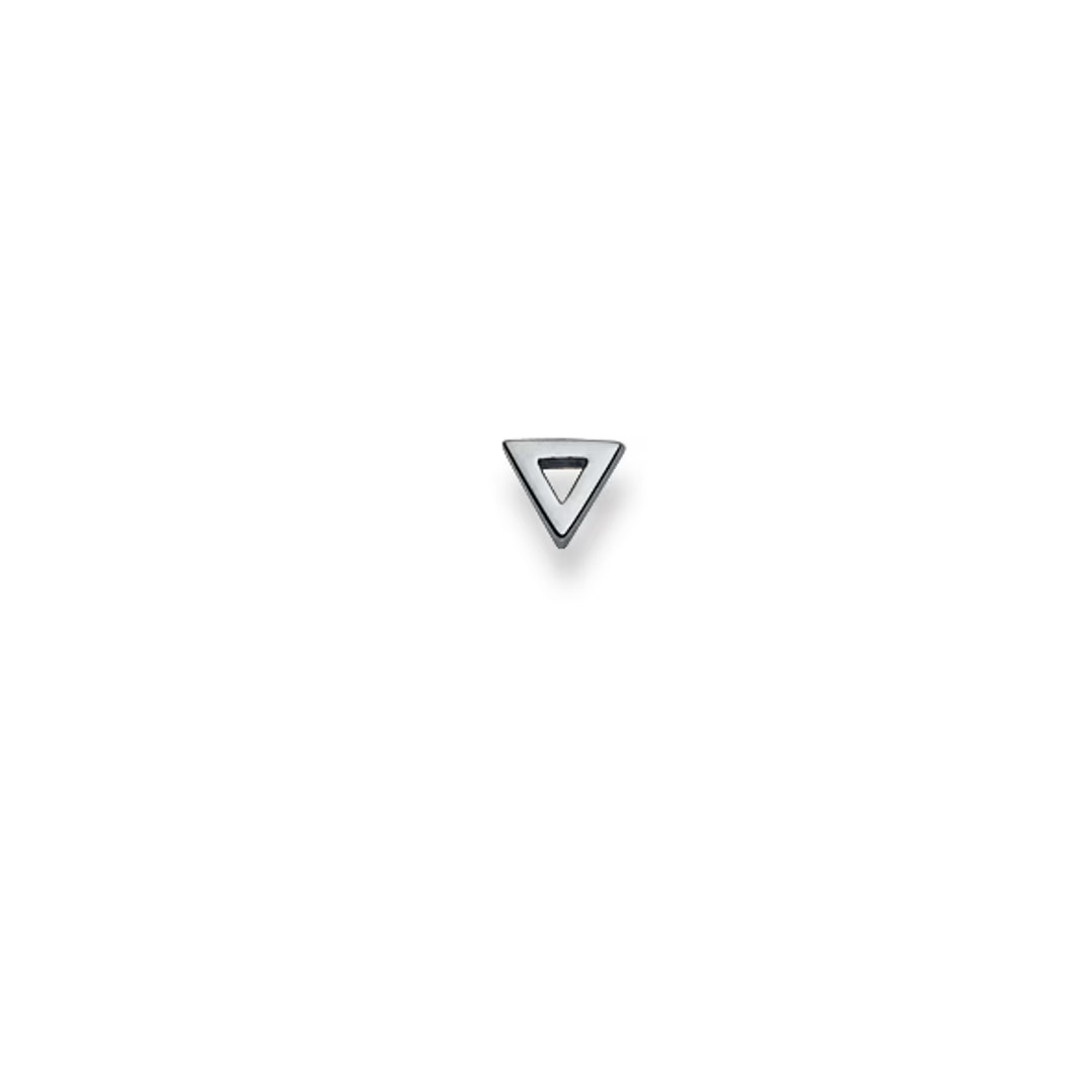 clou d'oreille triangle or blanc Gold Collection Le Diamant