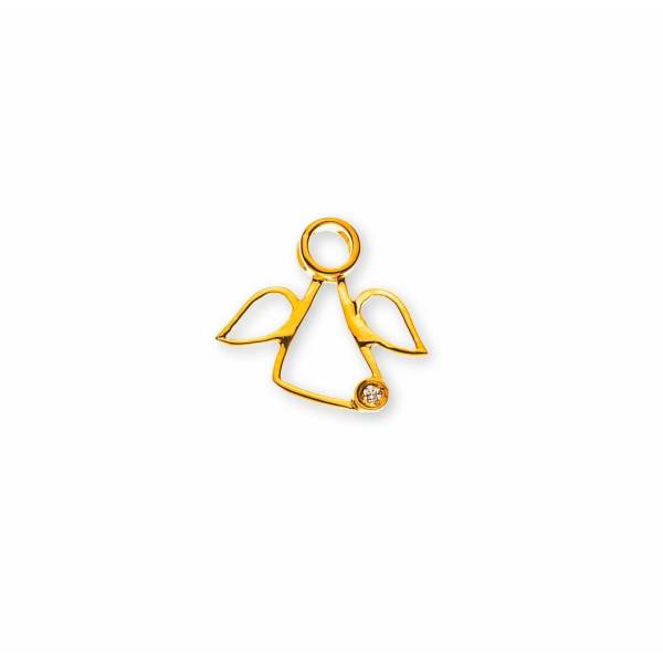 Pendentif avec diamant ange gardien GOLD Collection.