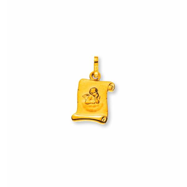 Pendentif Parchemin or jaune 750/18 ct., Collection GOLD. LeDiamant.ch