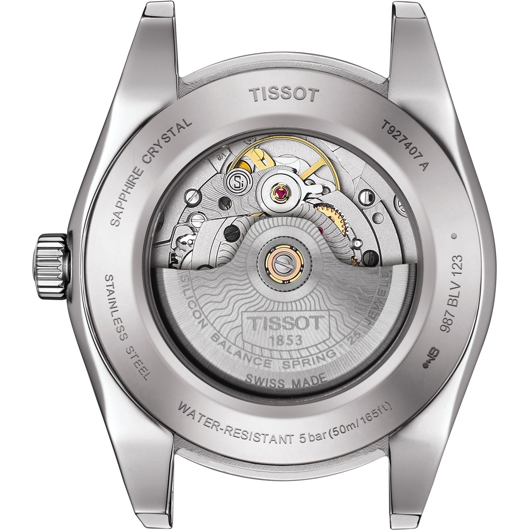 Tissot Gentleman Powermatic 80 Silicium Solid 18K Gold bezel – Bild 3