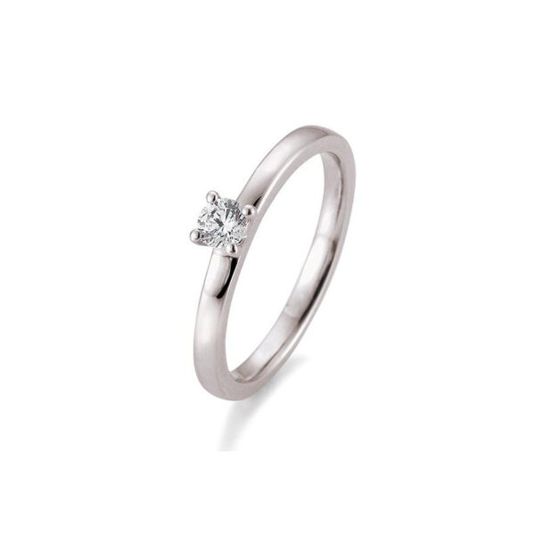 0,20 ct. Diamant Bague solitaire platine 950