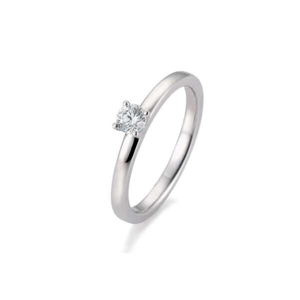 0,25 ct. Diamant Bague solitaire platine 950