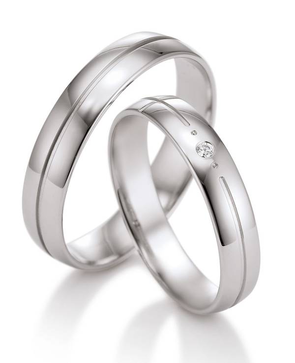 Alliances or blanc 750 / 18 ct.