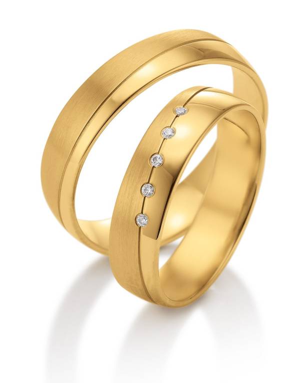 Alliances or jaune 750 / 18 ct.