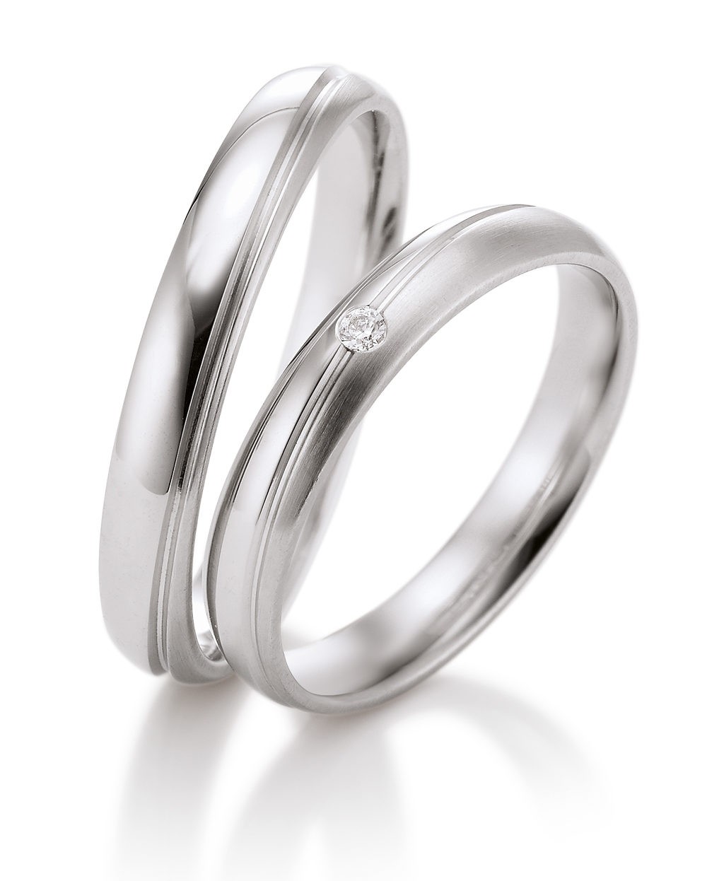 Alliances or blanc 750 / 18 ct.