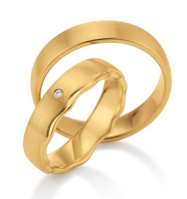 Alliances or jaune 750 / 18 ct.