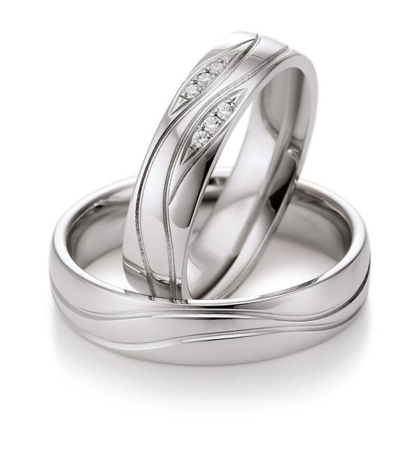 Alliances or blanc 750 / 18 ct.