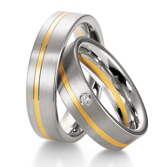 Alliances or blanc et jaune